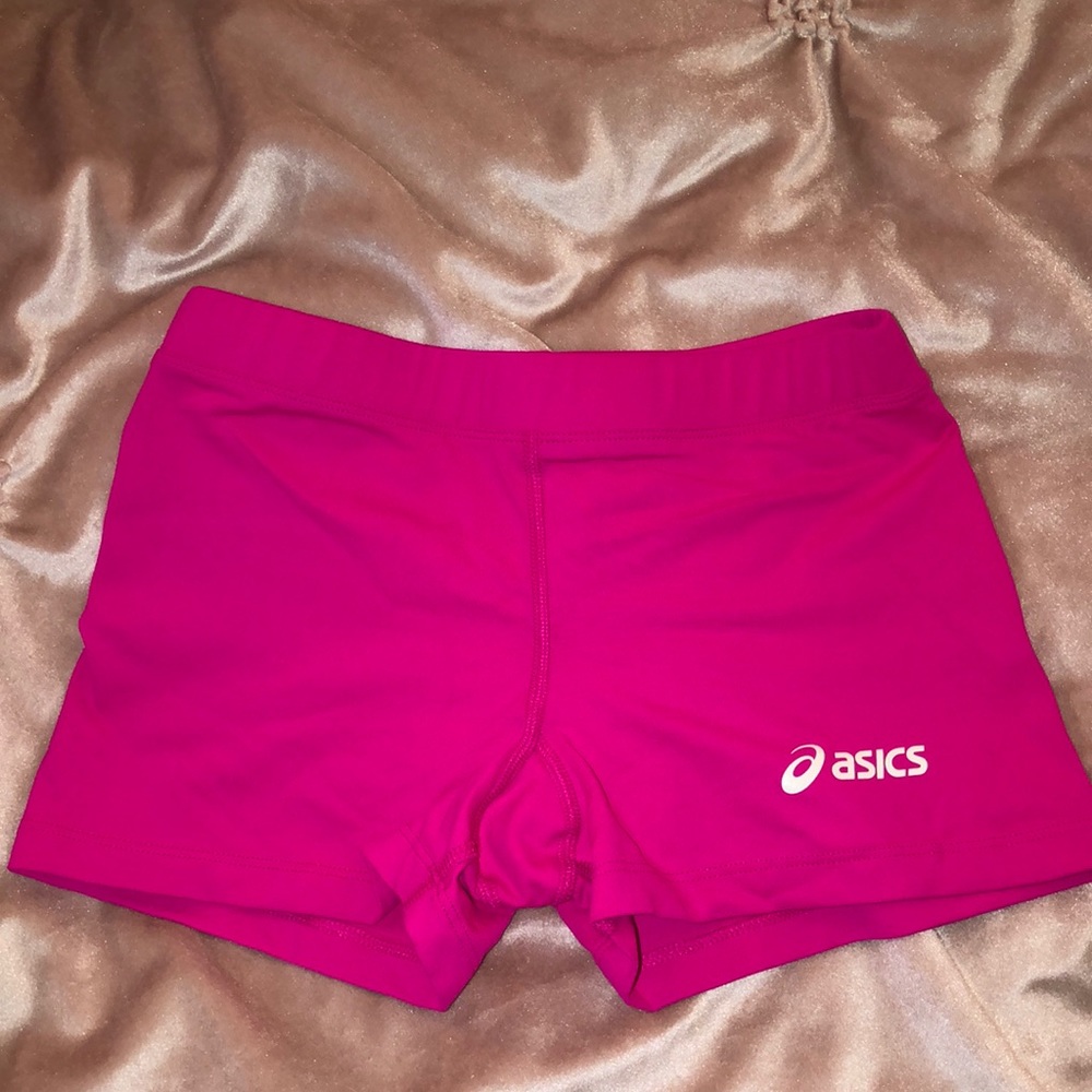 Hot pink biker shorts